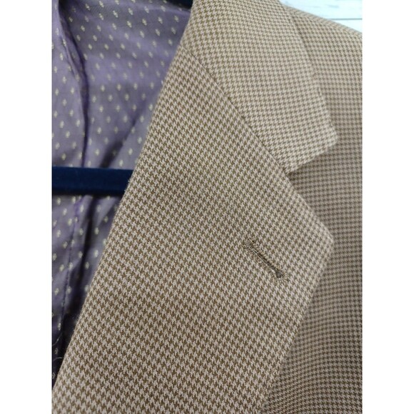 Earvin Magic Johnson Signature Brown Houndstooth Suit Sz 50XL Pants 44XLx34 - Picture 6 of 14